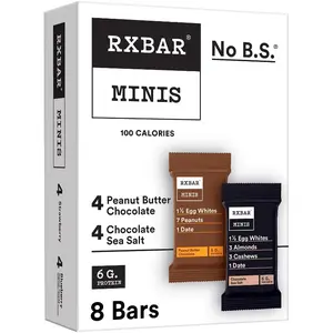 RXBAR Minis Chocolate Sea Salt & Peanut Butter Chocolate Protein Bars - 8ct