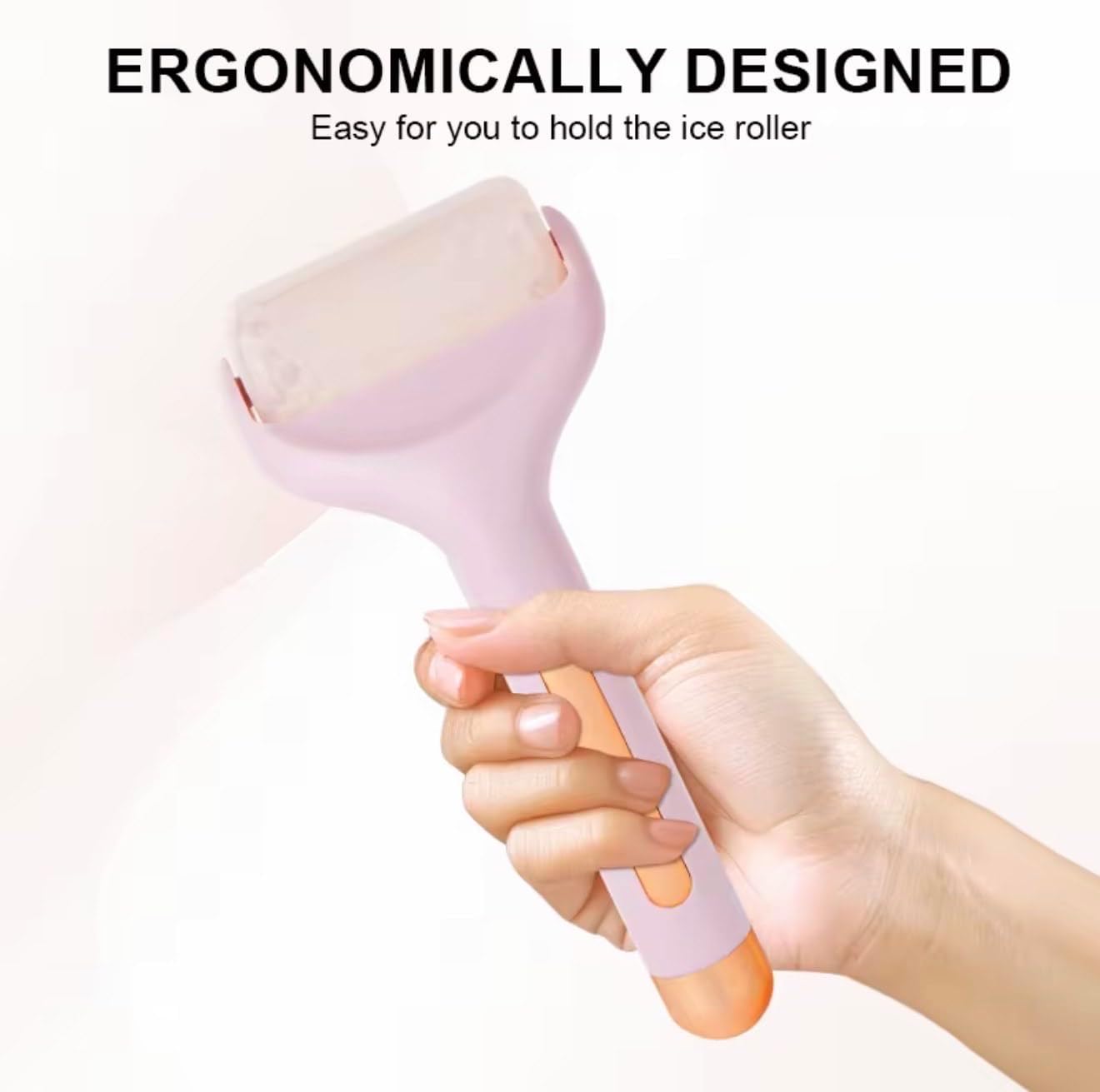 Ice Roller for Face & Body 1.5x Enhanced Cooling Beads Puffy Eyes Redness Reducer Physical Cooling Skin Care Roller for Post-Sun Workout Recovery