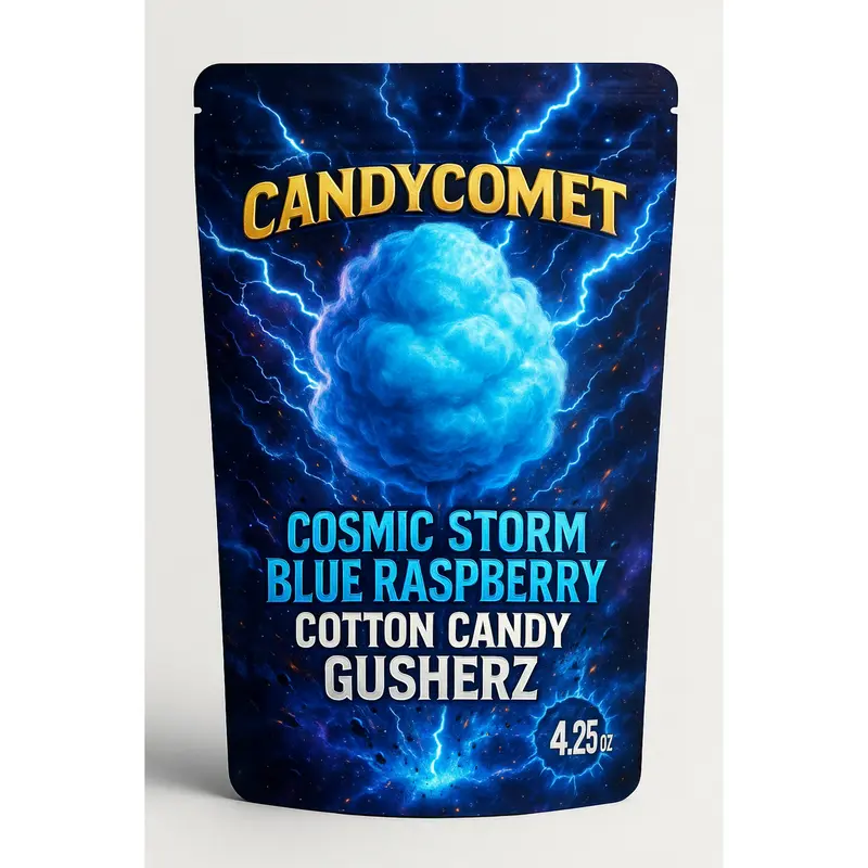 blue razz cotton candy