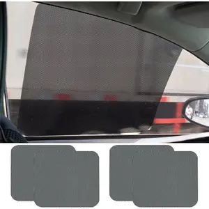 4PCS Car Side Window Sunshade, Static Cling Auto Shade Sticker to Block Sun Glare Heat UV Rays, Reuseable Washable Sun Shade Films, Universal Car Accessories for Most Vehicles (16.5"*15")