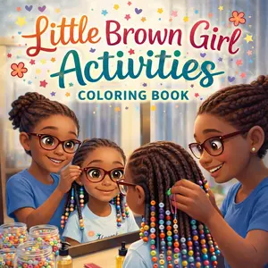 Little Brown Girl Activities A Coloring Book of Everyday Fun, Big Smiles & Beautiful Hair