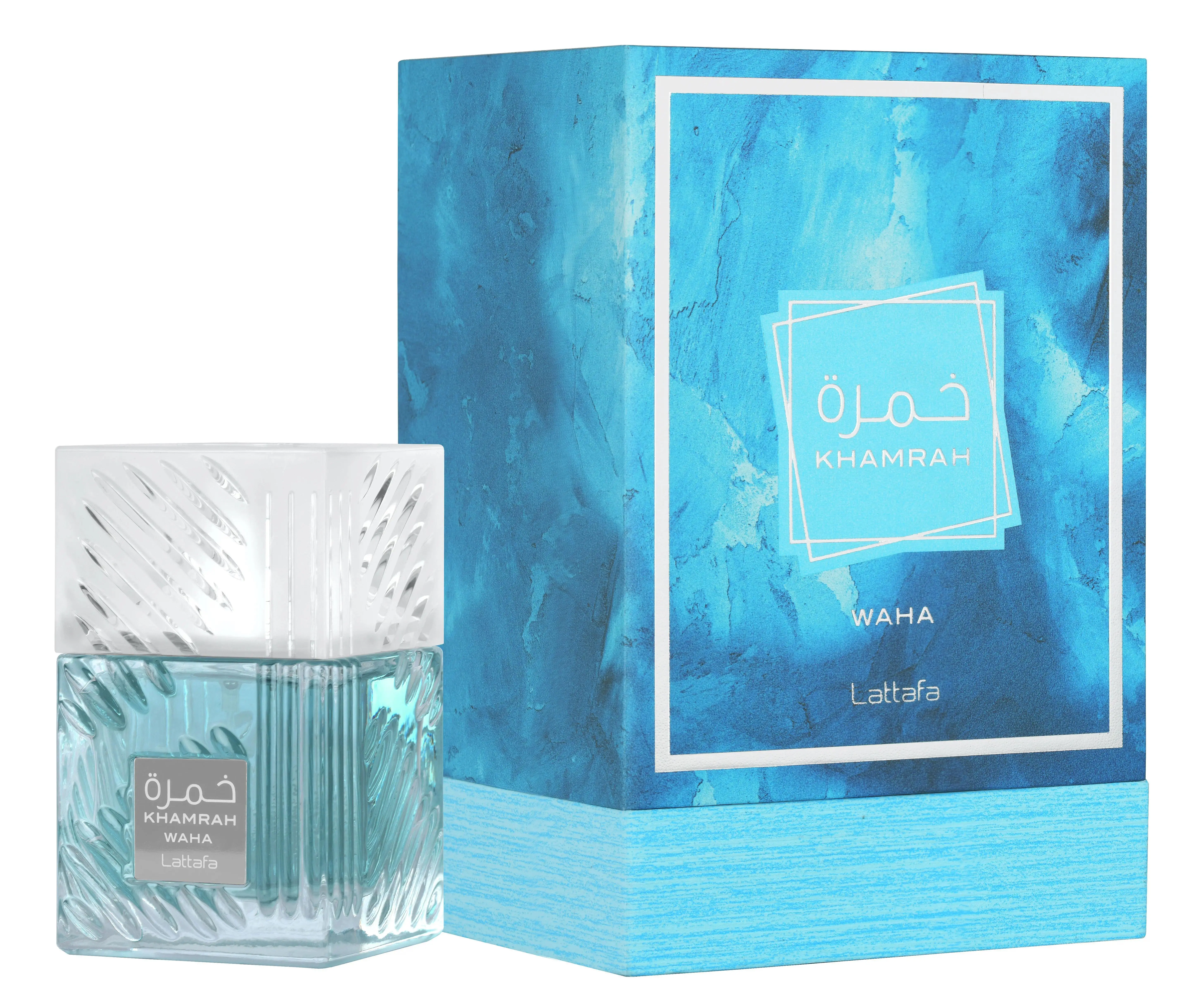 Lattafa Khamrah Waha for Unisex Eau de Parfum Spray, 3.4 Ounce / 100 ml