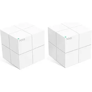 Nova Mesh WiFi System MW6 - Covers up to 2400 sq.ft - AC1200 Whole  WiFi Mesh System - Gigabit Dual-Band Mesh Network for 90 Devices - Replaces  Router and WiFi Extender - 2-Pack