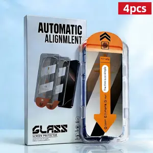 4-Pack Privacy Tempered Glass Screen Protector for iPhone 17 Pro Max/17 Air/16 Pro Max/15 Pro/16 Series, 9h Hardness, Anti-Scratch, Accessories