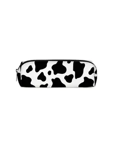 Single-layer cow printed pencil case, suitable for boys and girls, perfect gift choice. Adopting a 2D flat cartoon style, it is practical school supplies and a specially designed pencil bag for children.