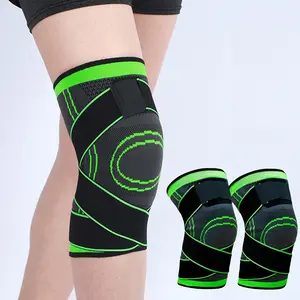 1pc Adjustable Patellar Knee Brace, Breathable Nylon Compression Sleeve, Unisex Knee Support with Straps, Ideal for Sports & Daily Use, Knee Compression Wrap