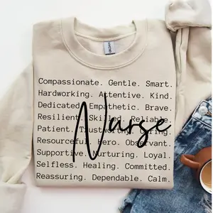 Nurse Words Graphic, Nurse Life Tee, Gift for Nurse, Nurse Appreciation Shirt