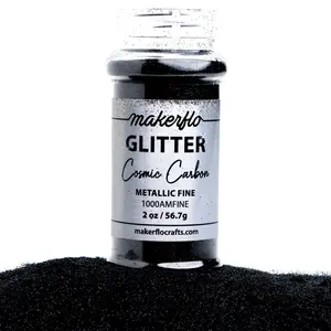 Cosmic Carbon Fine Glitter Shaker Bottle 2oz by Weight