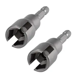 2Counts/Set 65mm Hex Shank Slotted Wing Socket - Power Wing Nut Drive Tool, suitable for home repairs, automotive maintenance, industrial equipment, and outdoor work.