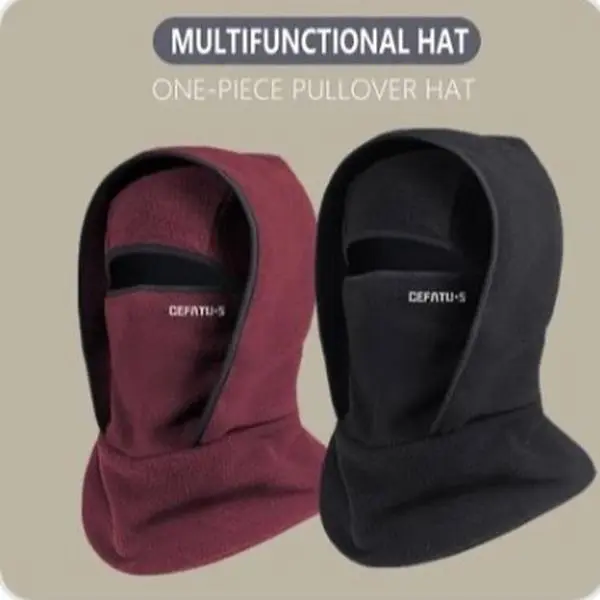 CEFATU-S Winter Warm Ski Head Cover Multifunctional One-Piece Pullover Hat for Cold Weather