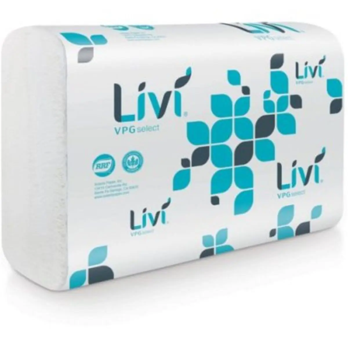 Solaris Paper SOL50861 Livi VPG Select Multifold Hand Paper Tissues & Napkins - White, Embossed Grip, Virgin Fiber, Single-Use Tissues & Napkins, Pack of 10
