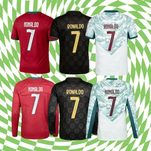 2526 Portugal Away Short Sleeve 7# Cristiano Ronaldo Soccer Jersey Football Jersey Quick Drying