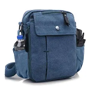 Small Canvas Messenger Bag Chest Travel  Mini Crossbody Shoulder for Men Women Multi Pocket Purses,Men's Multifunctional Canvas Crossbody Bag For Daily Activities, Travel, And Outdoor Adventures