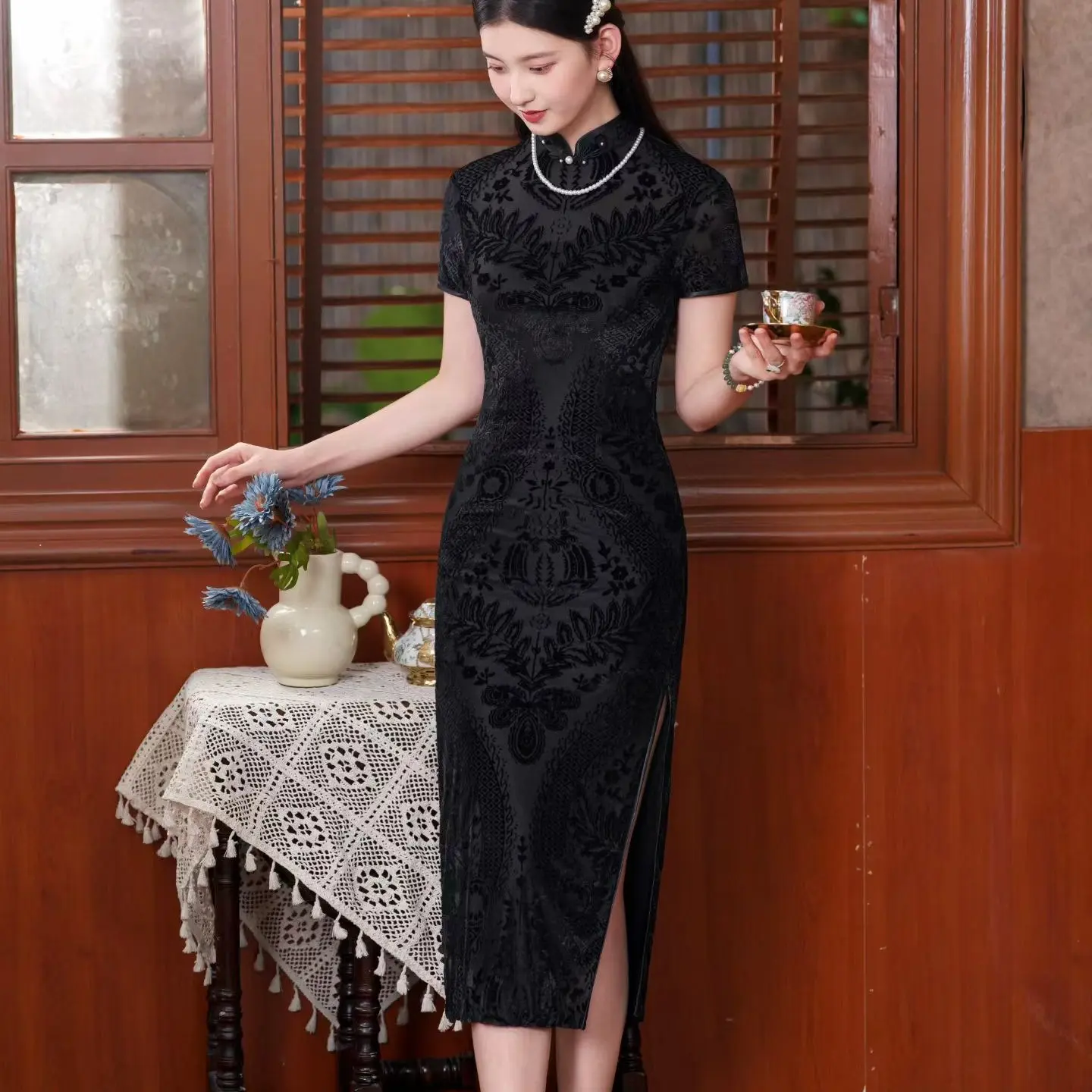 women's black t shirt dress T Shirt Dress - Black main image 0