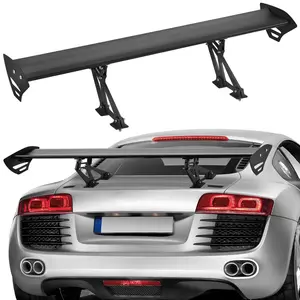【Summervibes】VEVOR GT Wing Car Spoiler, 43.3 inch Universal Spoiler with Single Deck, Adjustable Lightweight Aluminum, Car Rear Spoiler Wing, Racing Spoiler BGW/JDM Drift Black