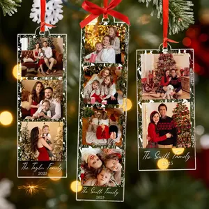 [NEW] Custom Family Photo Frame Ornament, Car Hanging & Christmas Tree Decor