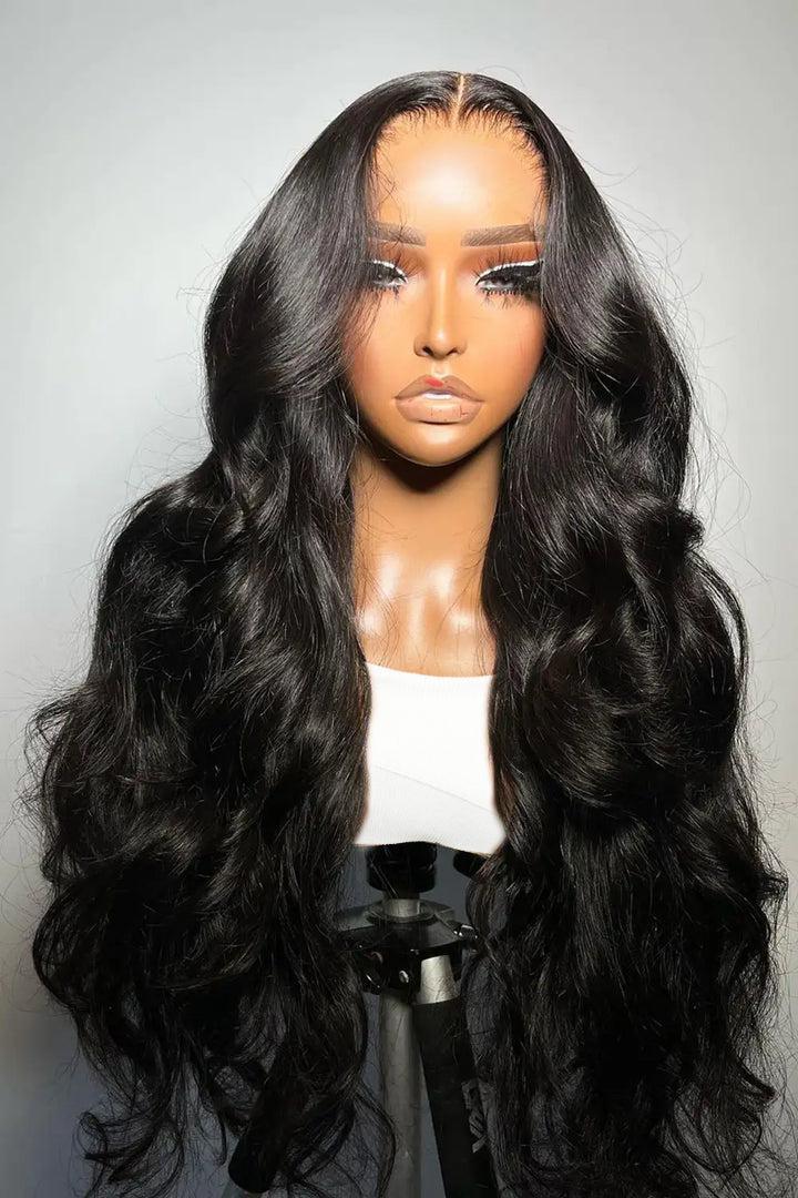 Ali Pearl Hair 13x6 Lace Front Wig Pre Curled Loose Body Long Lace Parting Human Hair Pre Plucked Lace Frontal Wigs
