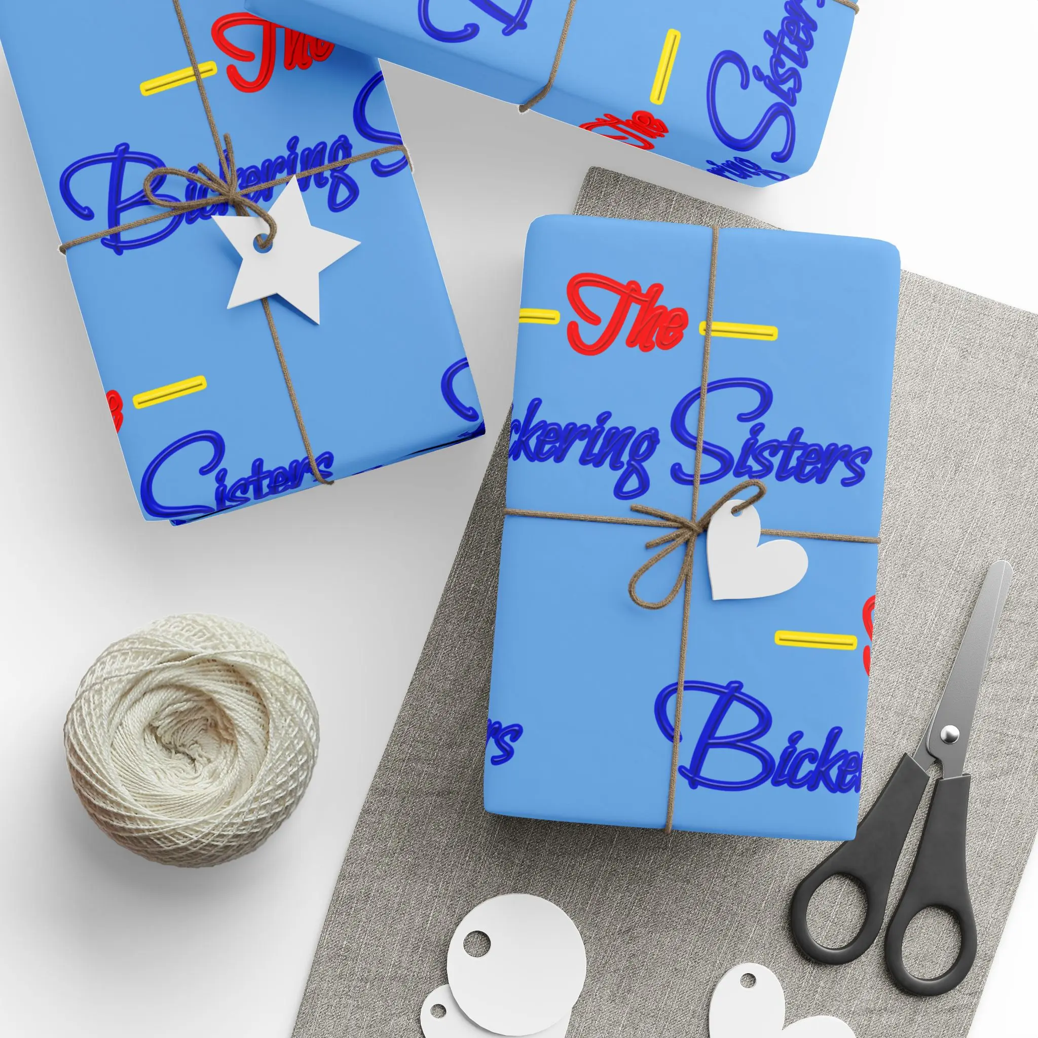 Personalized Gift Wrapping Paper for Sisters, Birthday, Christmas, DIY Crafts, Party Supplies, Unique Gifts