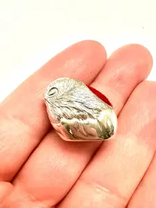 Pin back Sterling Silver Stamped 925 Quail