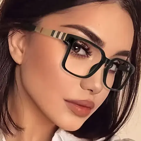 【Black Friday】Vintage Square-Frame Eyeglasses with Clear Lenses, Lightweight Fashion Accessory for Women and Girls, Work, School, and Everyday Wear