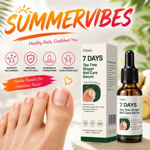 Umex Toenail Fungus Treatment Extra Strength ,Antifungal Solution ,Triple Action Formula for Damaged Nails, Multi-Purpose Nail Repair,1 Fl Oz Manicure Therapy Natural Lightweight Summervibes