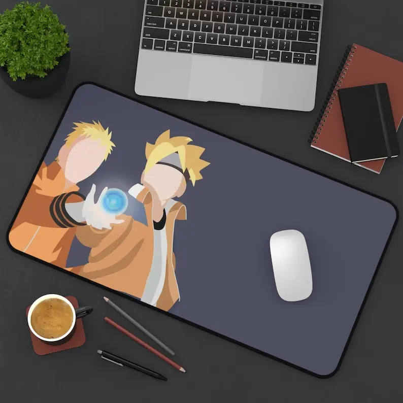 Artistic Anime Naruto Desk Mat, Mouse Pad, Gaming Mousepad, Office Decor, Desk Accessories