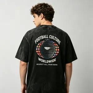 GLOBAL GOALS! "Football Culture Worldwide" Oversized Tee | 100% Heavyweight Cotton Acid Wash T-Shirt | BlokeCore Style,RESPECT ALL, FEAR NONE: Soccer Graphic Tee | Premium Distressed Acid Wash Boxy Fit T-Shirt | Urban Streetwear, Manga-Themed outdoorfun