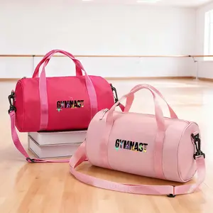 Gymnast Pattern Dance Crossbody Bag, Double Handle Large Capacity, Sports Fitness Bag, Gym Bags, Trainer Bag, Christmas Gift