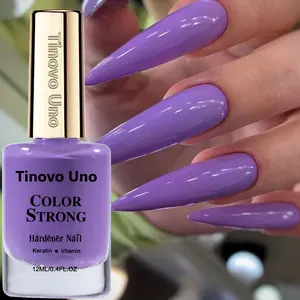Tinovo Uno New Arrival 12ml F801 Lac Lust Nail Polish| Romatic Purple, Enrich Vitimin and Keratin, Nourish Nails, Quick Natural Dry, Smooth Application, Non-irritating Formula, Solvent-based, with Unique Original Brand Logo Cap, Nail Art