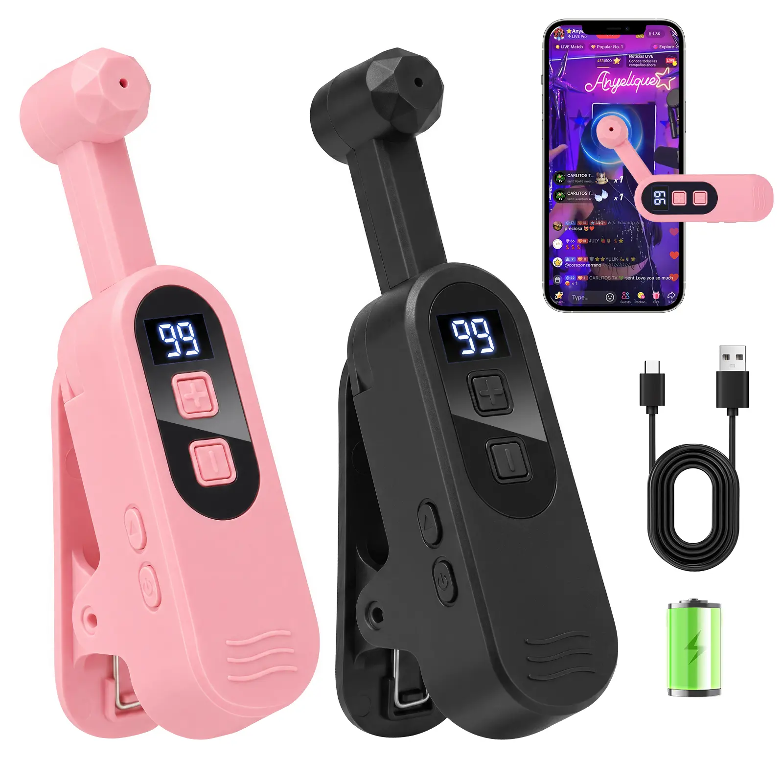2026 New Rechargeable Mobile Phone Automatic Screen Tapper, Adjustable 1-99 Speed Levels Auto Clicker, Portable Fast Touch Simulator Accessory for Tasks & Rewards