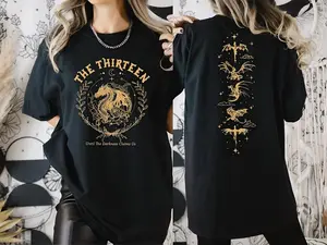 The Thirteen Throne Of Glass Tshirt, Two-Sided Printed T-Shirt , From Now Until The Darkness Claims Us Shirt