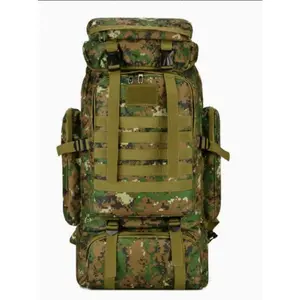 80L Tactical Backpack - Waterproof 600D Oxford Hiking Bag, Adjustable Straps for Camping, Hunting & Outdoor Survival