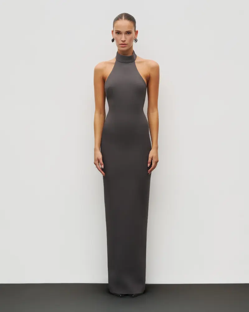 jersey red dress Ramy Brook Charles Jersey Cut Out Open Back Maxi Dress in Scarlet Red main image 0