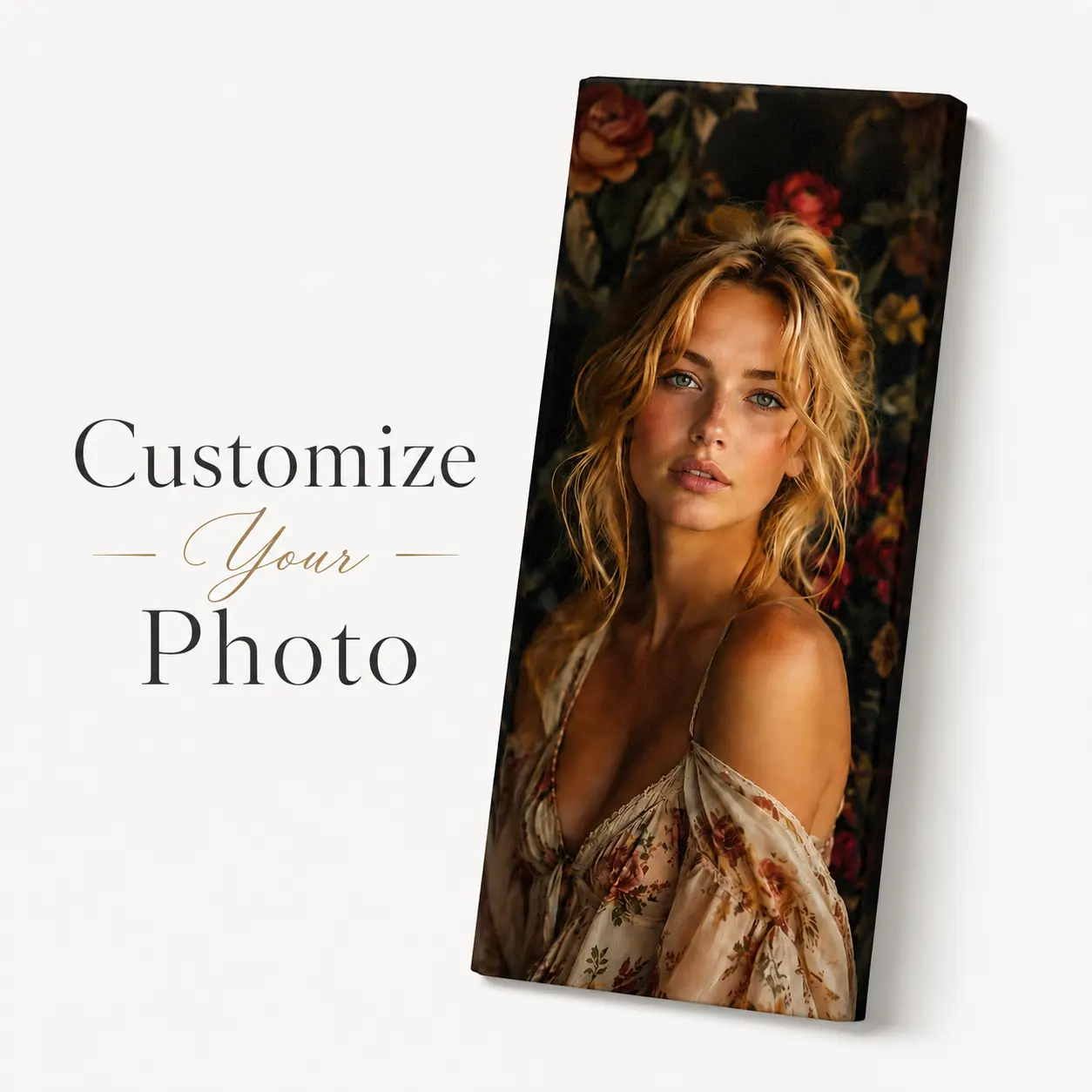 Personalized Custom Photo Canvas Keepsake with Frame, Turn Your Favorite Photos into Timeless Wall Art for Wedding Anniversaries, Family Memories, Memorials & Personalized Gifts