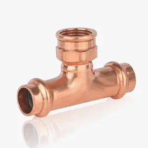 2" x 2" x 1/2" Copper Press x Press x Female Tee