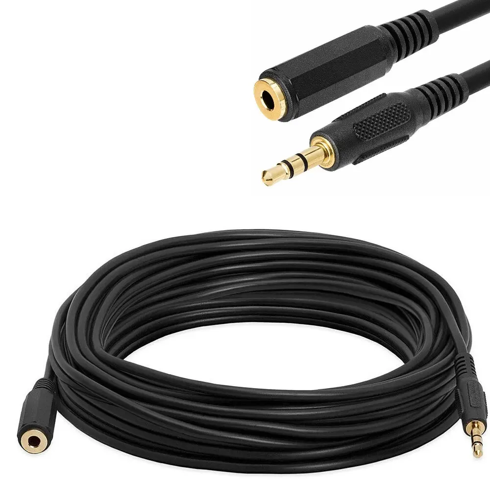 3.5mm Audio Extension Cable Cord Stereo Headphone Male to Female Car MP3 AUX