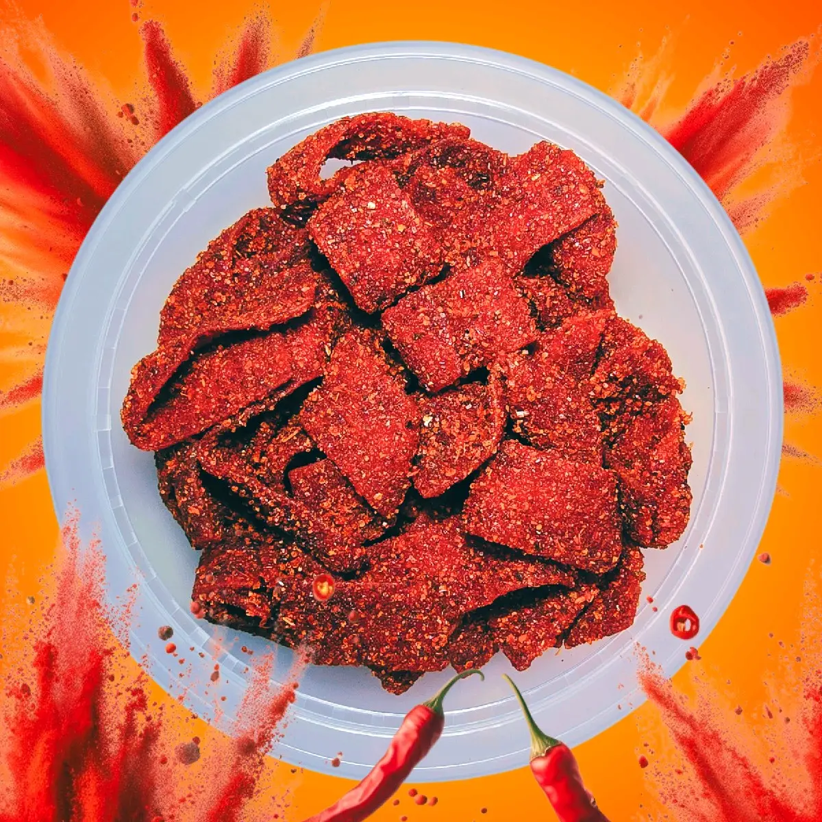 Mango Sour Belts Chamoy 4oz Jar Spicy Candy Snack mexican candy | Chamoy Calavera sour strip sweet