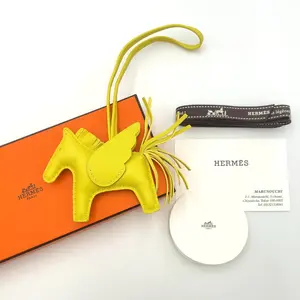 Pre-owned HERMÈS other Bag Accessories Hermes Rodeo Charm Pegasus PM Anjo Miro Yellow U stamped 11193791626/079689