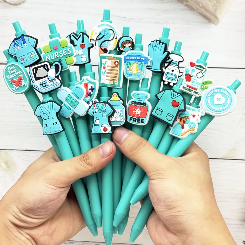 20/30pcs Creative Medical Ballpoint Pens, Retractable Gel Pens, Writing Pen, Cute Stationery for Students & Office Use