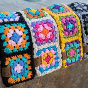 CC Handmade Colorful Crochet Pattern Head Wrap