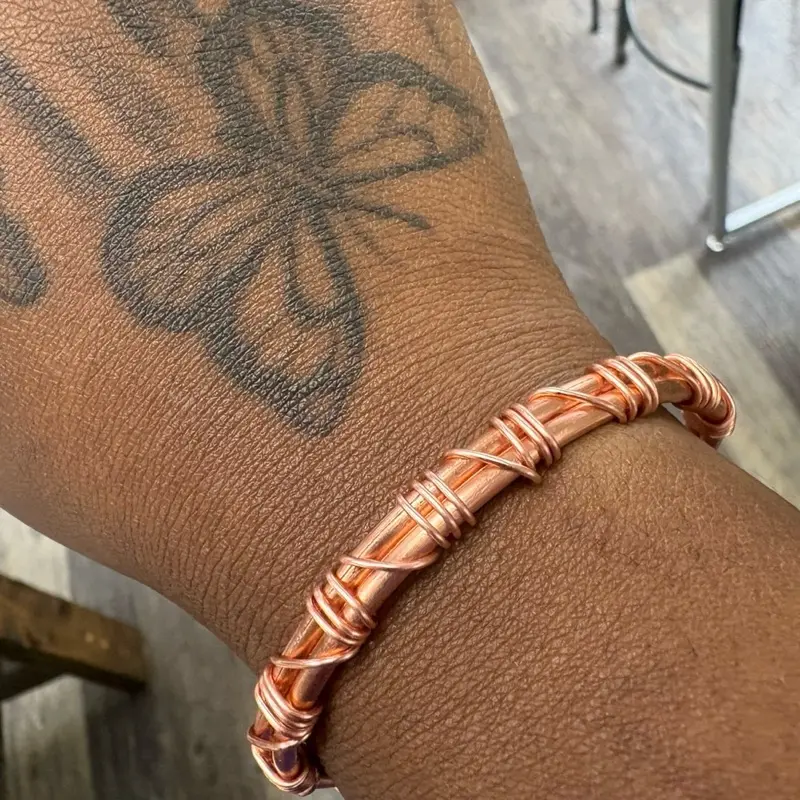 Thick Gauge CK Copper Bangle