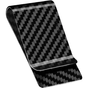 Carbon-Fiber--Clip-for-Men, Minimalist--Holder for , High Elastic Carbon-Fiber-Wallet, Slim and Durable