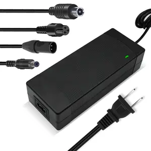 54.6V 2A Charger for 48V Lithium Battery Compatible with 48V Skywalker 8S 3 Prong Connector Power Adapter