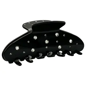 Katy Rhinestone Claw Clip: Luxurious 4.3in Hair Accessory with Dazzling Rhinestone Accent cute accessory fashionable non-slip hair claw