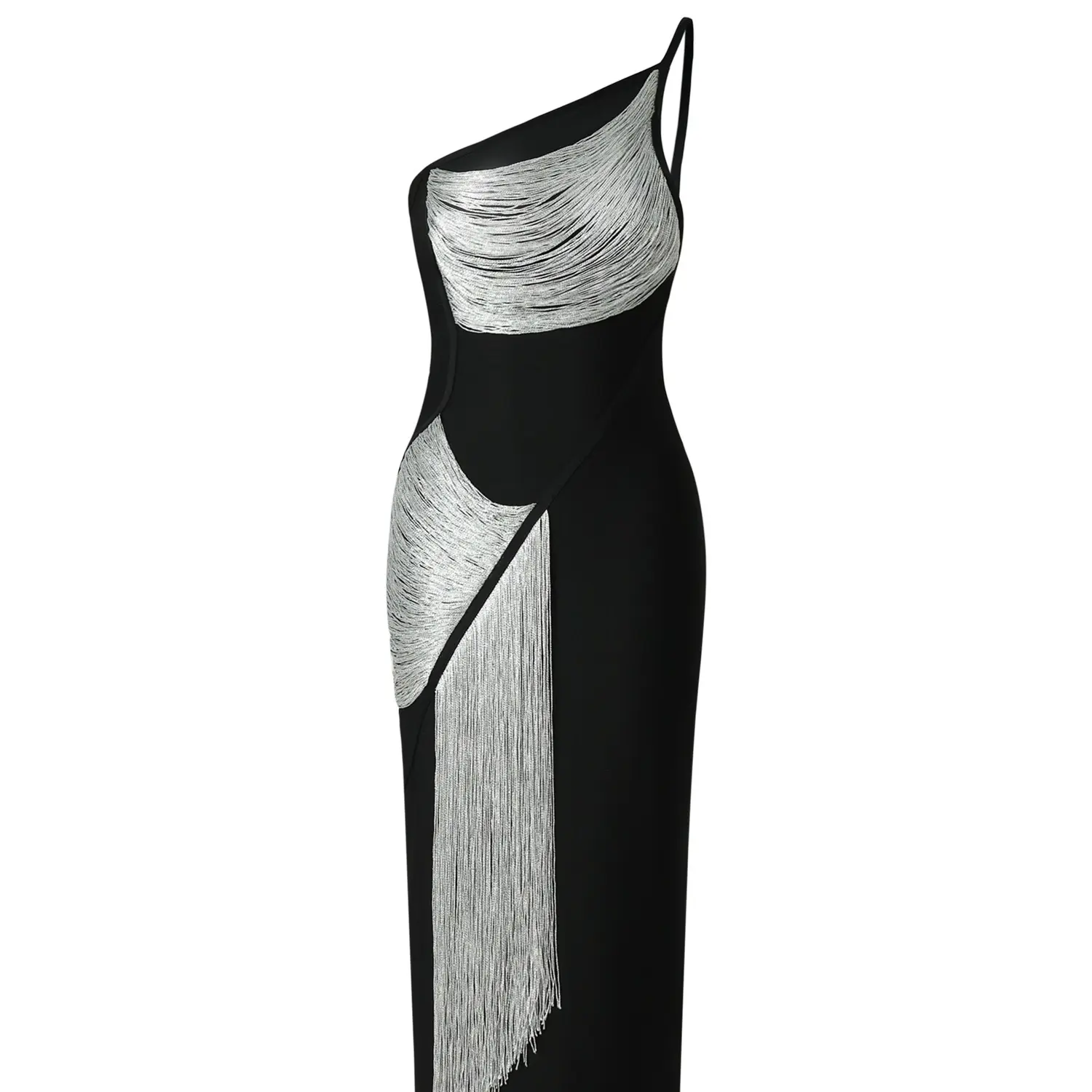 mirror palais gold mini dress Hayley Paige Liquid Metallic Gold Maxi Formal Dress main image 1