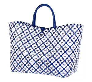 Handed By Motif Plastic Shopper Tote