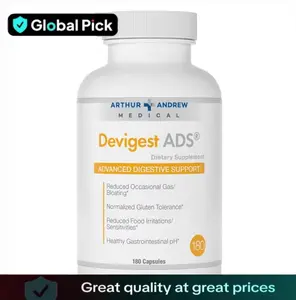 Arthur Andrew Medical Devigest ADS Advanced Digestive Support 180 Capsules Vegan Non-GMO Relief for Lactose Intolerance & Casein Sensitivities