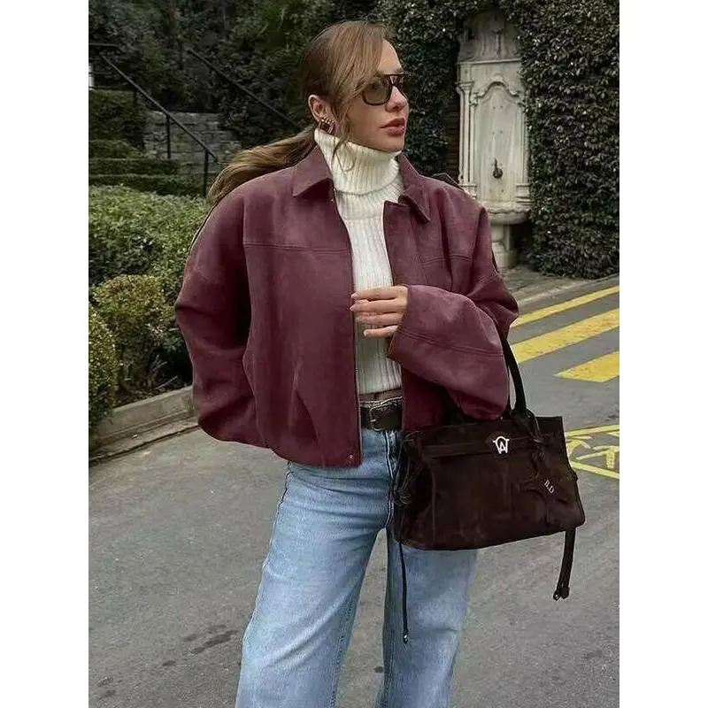 Aviator Jacket Woman,New In Coats And Jackets,Zip Up Jacket Women's Winter Jacket,Suede Jacket,Oversized Pilot Jacket Cropped Fit, 2025 Streetwear Pleats Short Jacket Woman Aviator Jacket Woman,New In Coats And Jackets,Zip Up Jacket Women's Winter Jacket,Suede Jacket,Oversized Pilot Jacket Cropped Fit, 2025 Streetwear Pleats Short Jacket Woman