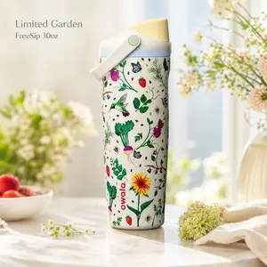 [NEW] Owala Mother’s Day Garden 30oz FreeSip Sway Water Bottle | Floral Botanical Insulated Stainless Steel Tumbler | Leakproof Travel Grip Hydration Cup Gift for Women