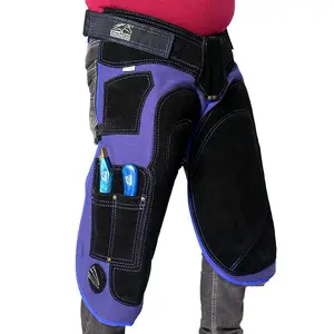 Equine Care 2mm Cowhide Leather Farrier Apron Chaps Adjustable Waist, Ergonomic Support